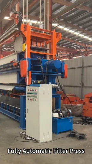New Big Capacity Automatic Chamber Filter Press for Mining Tailings and Concentrates
